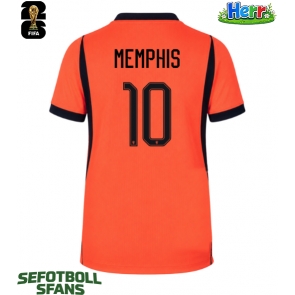 Nederländerna Memphis Depay #10 Hemmatröja VM 2026 Kortärmad